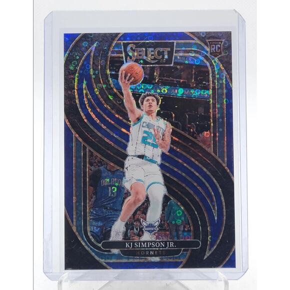 KJ SIMPSON JR. 2024-25 SELECT PREMIER LEVEL ROOKIE BLUE DISCO RC /25 - Picture 1 of 2